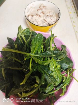 鸡胸肉北瓜菠菜沙推的做法步调：1