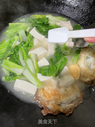利剑菜豆腐汤的做法步调：9