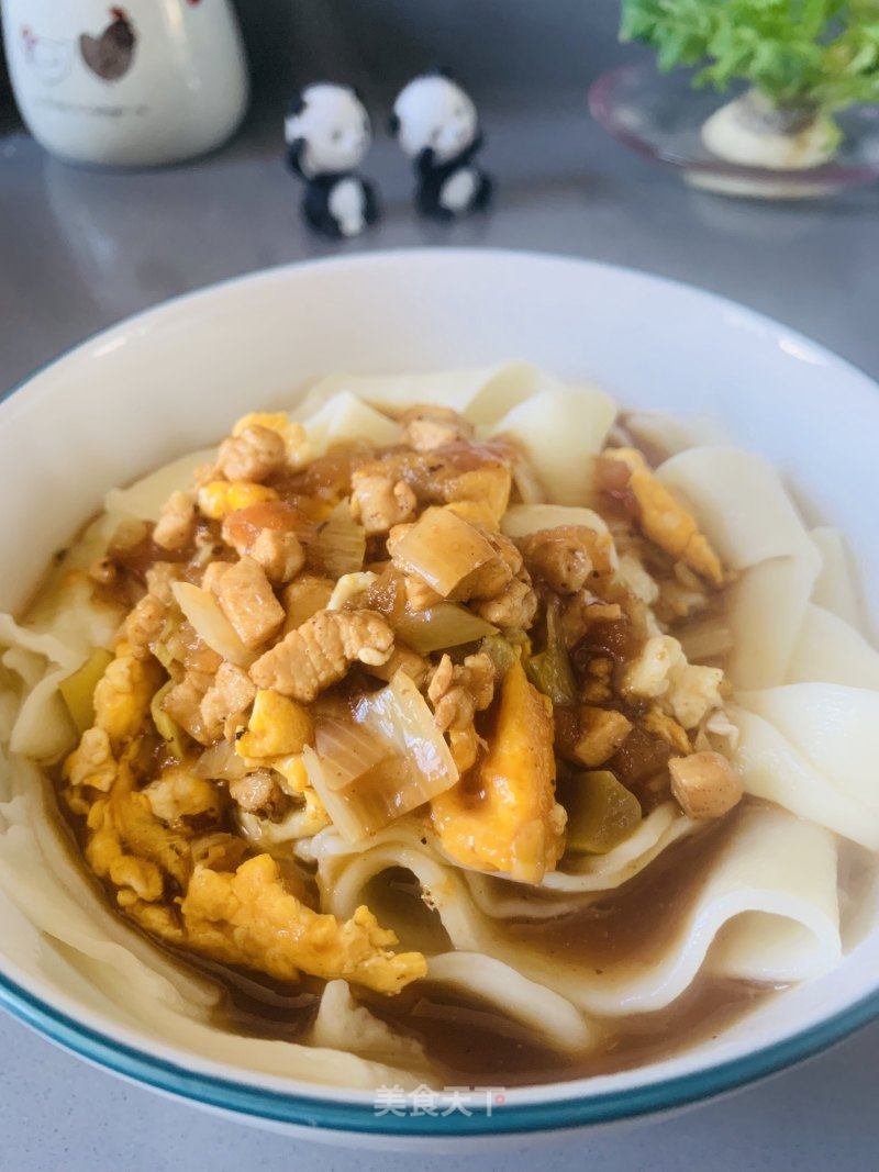 西白柿肉丁挨卤里的做法