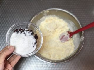 椰喷鼻提子奶酥饼干的做法步调：4