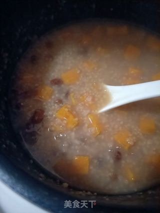 花豇豆白薯粥的做法步调：9