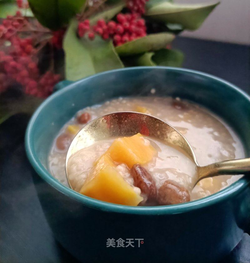 花豇豆白薯粥的做法