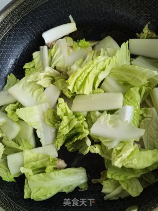 腐竹利剑菜炖肉的做法步调：3