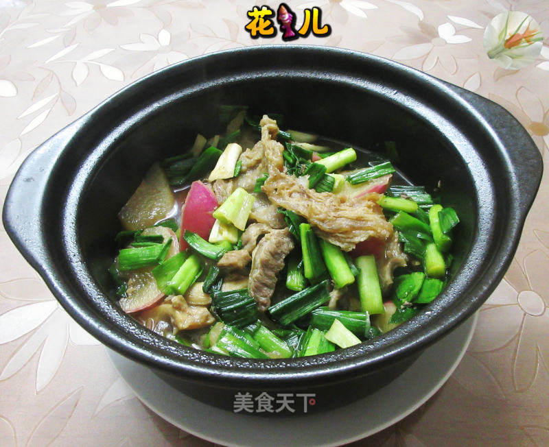 白皮萝卜牛纯煲的做法