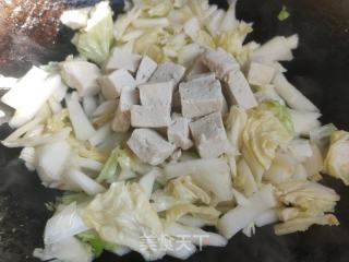 豉油利剑菜豆腐的做法步调：8