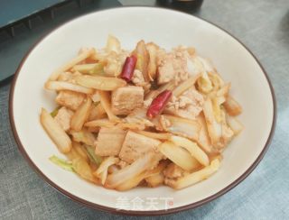 豉油利剑菜豆腐的做法步调：15