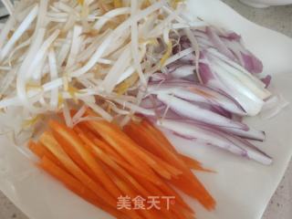 肉丝炒饼的做法步调：5
