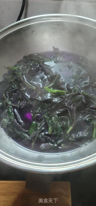蒜喷鼻紫背菜的做法步调：5