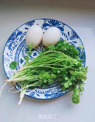 鹅蛋炒喷鼻菜的做法步调：1
