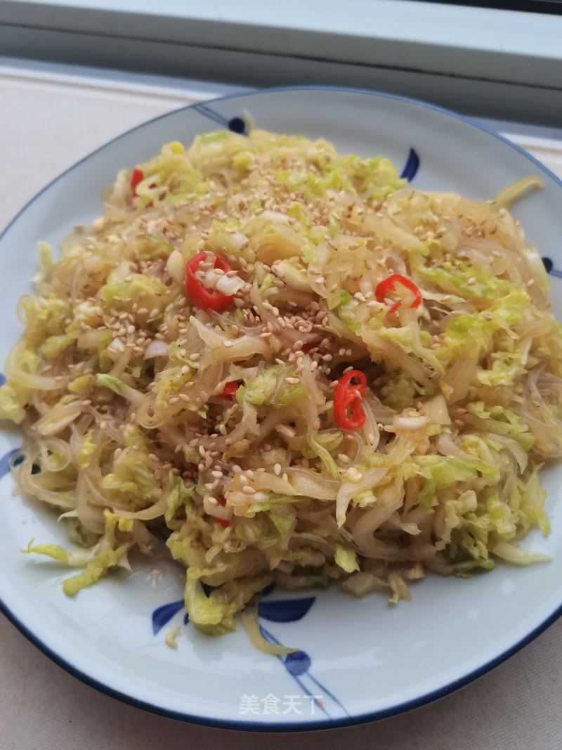 凉拌利剑菜粉丝的做法
