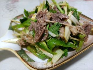 山君菜拌羊肉的做法步调：8