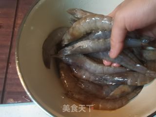 干煎虾的做法步调：6