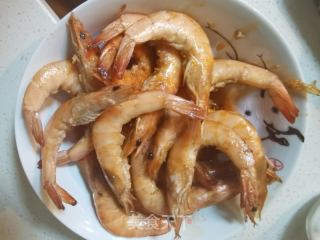 干煎虾的做法步调：15