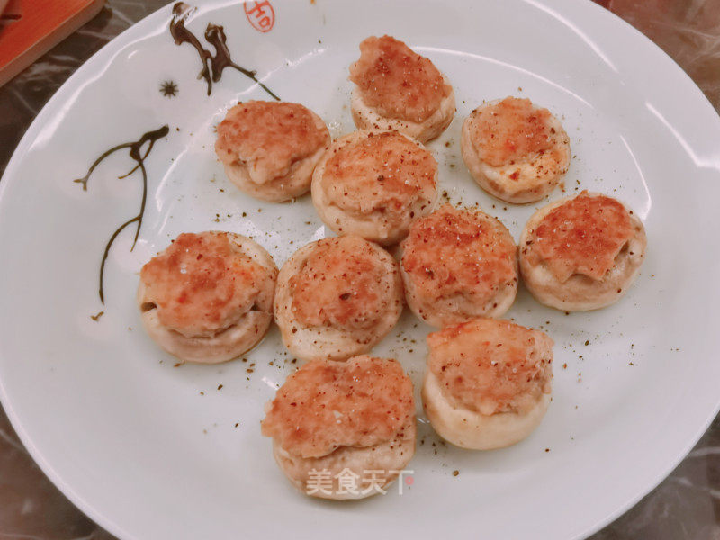 煎心蘑肉肉的做法