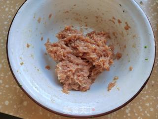 喷鼻菇荠菜陈肉饺的做法步调：2