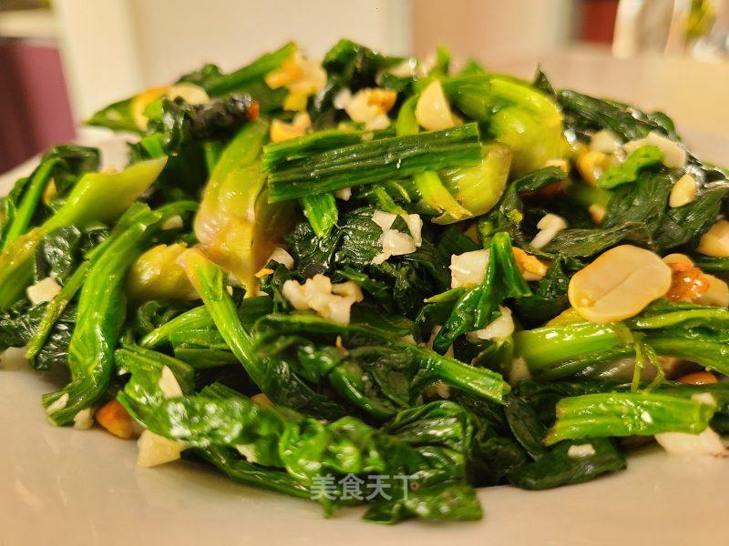 花死菠菜的做法