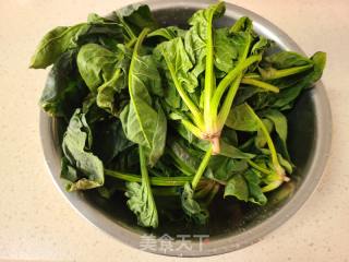 花死菠菜的做法步调：5