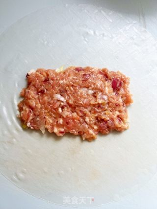 米纸洋葱肉饼的做法步调：7