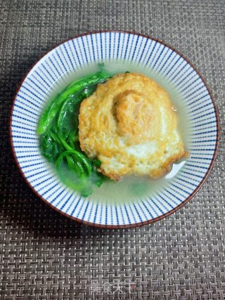 茼蒿鸡蛋汤的做法步调：10