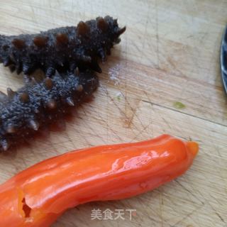 莴笋炒海参的做法步调：3