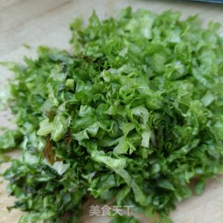 莴笋叶小豆沫的做法步调：12