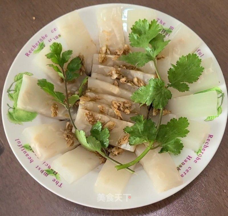 凉拌蒜泥火晶皮冻的做法