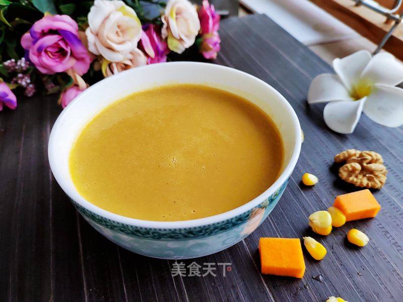 核桃北瓜玉米汁的做法