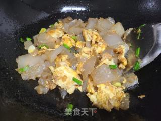 白薯凉粉炒鸡蛋的做法步调：5