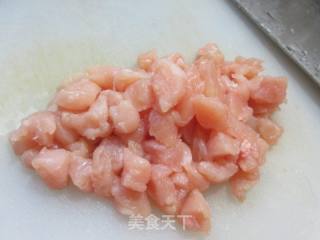 纯菜炒鸡胸肉的做法步调：2