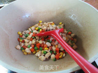 纯菜炒鸡胸肉的做法步调：12