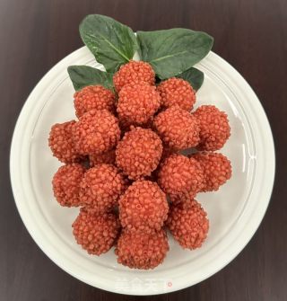 荔枝虾球的做法步调：12