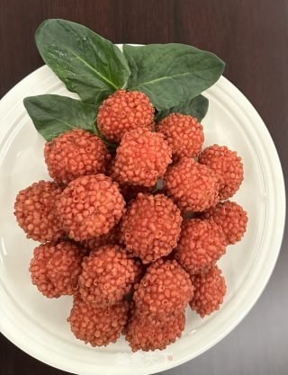 荔枝虾球的做法步调：13