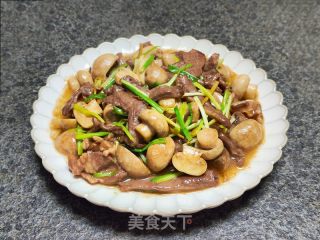 猪心炒心蘑的做法步调：11