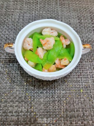 莴笋炒虾仁的做法步调：10
