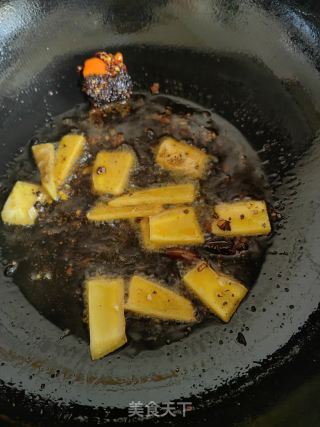 圆竹笋烧牛肉的做法步调：5
