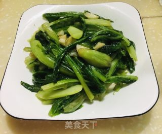 蒜蓉油麦菜的做法步调：6