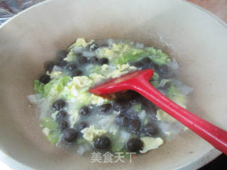蛋花明白菜荞麦圆子的做法步调：10