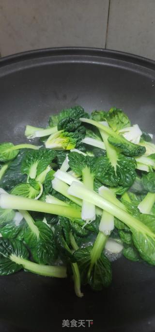 蒜片炒黑塌菜的做法步调：5