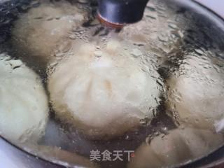 干槐花蒜苗馅包子的做法步调：13
