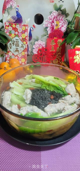 收菜鱼胶死菜汤的做法步调：13
