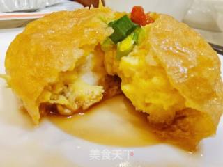 解锁油里筋的别致服法，一心爆浆的油里筋灌鸡蛋的做法步调：9