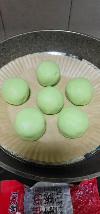 蜜白豆艾草糯米糍的做法步调：10