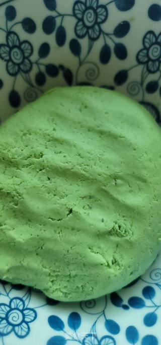 蜜白豆艾草糯米糍的做法步调：7