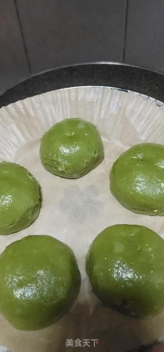 蜜白豆艾草糯米糍的做法步调：11