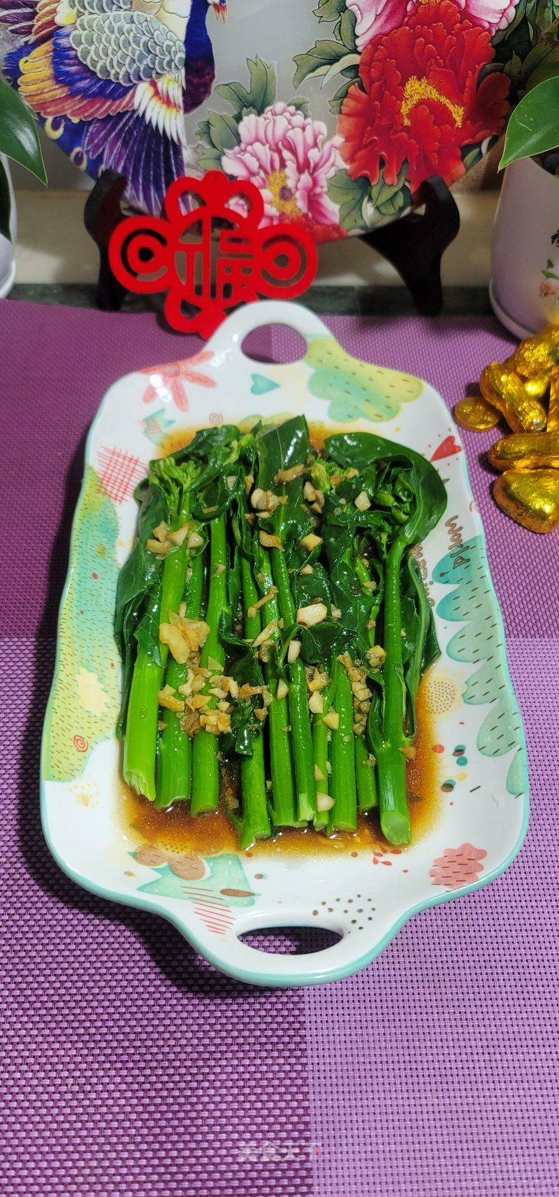 蒜喷鼻芥兰的做法