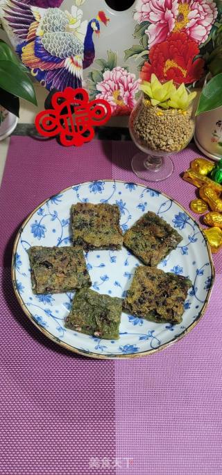 艾草白豆糯米饼的做法步调：15