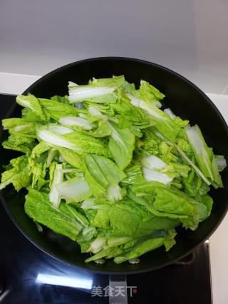 清爽爽利虾皮小青菜的做法步调：6