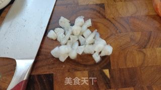 辣利剑菜虾仁炒饭的做法步调：3