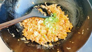 辣利剑菜虾仁炒饭的做法步调：9
