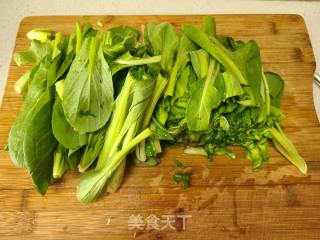 青菜炒豆腐皮的做法步调：2
